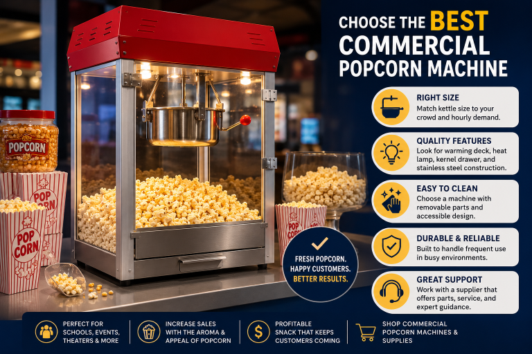 How to Choose the Best Commercial Popcorn Machine for Your Business